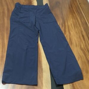 Athleta Dark Blue Wide Leg Pants Size 4 30” Inseam